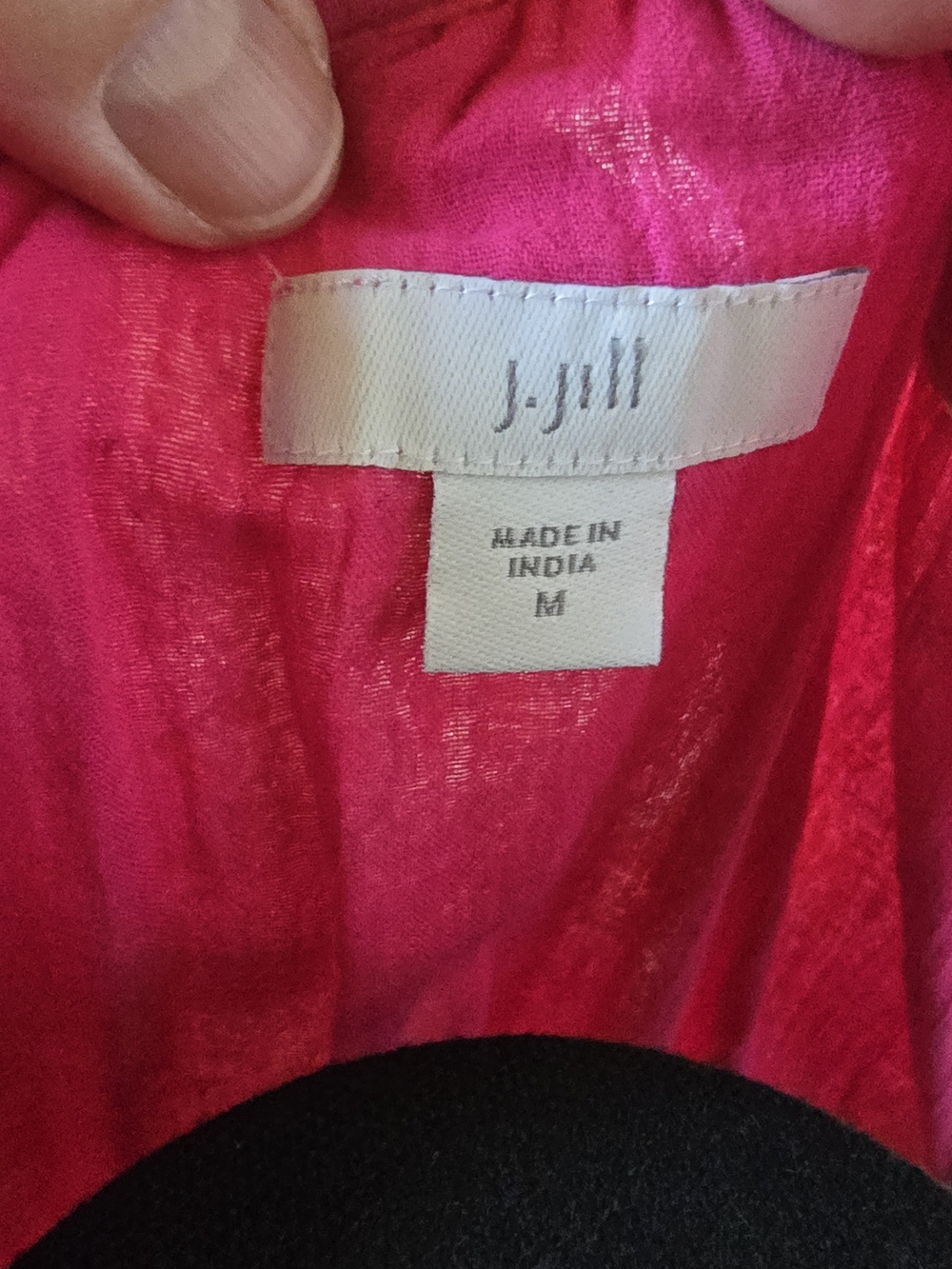 J. Jill Sleeveless Pink Dress with Gold Paisley Print - Picture 3 of 3